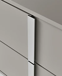 Erina 23.5" Wood Glossy 2-Drawer Nightstand