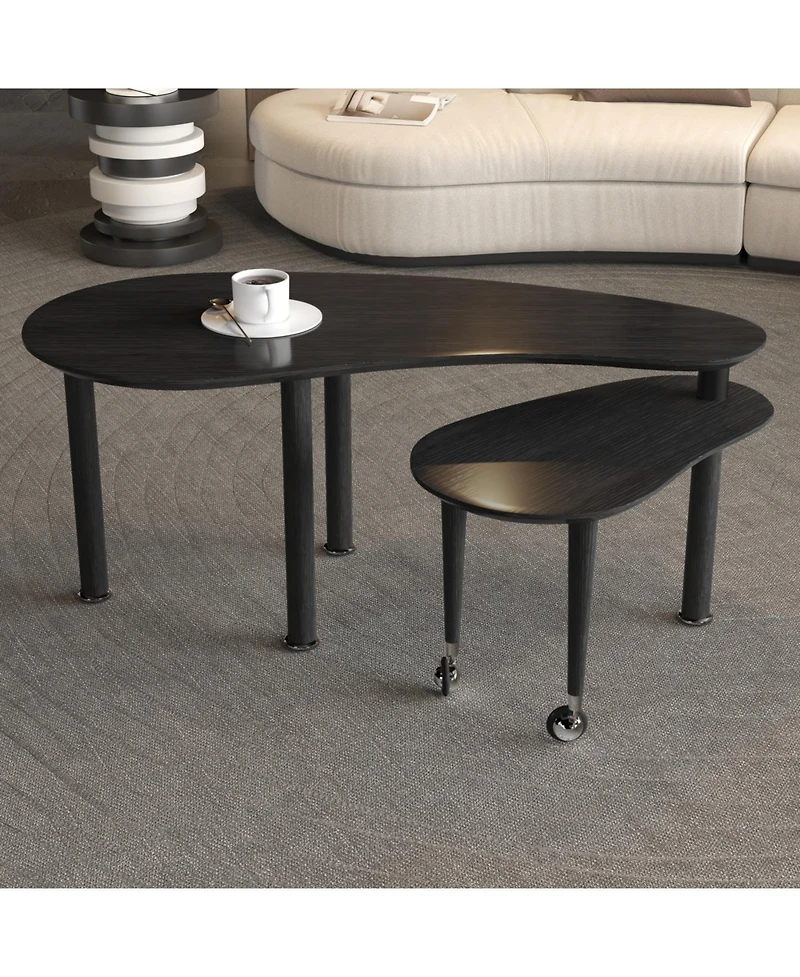 Streamdale Furniture Rotatable Coffee Table with Spacious Storage