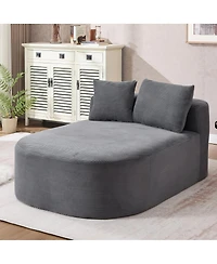 Streamdale Furniture 67.5" Indoor Corduroy Oversized Sleeper Sofa with Deep Seat Lounge