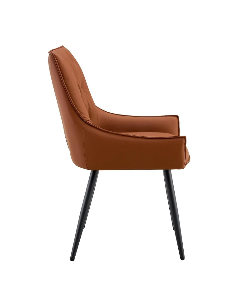 Streamdale Furniture Dining Chairs Set of 2, Faux Leather