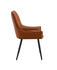 Streamdale Furniture Dining Chairs Set of 2, Faux Leather