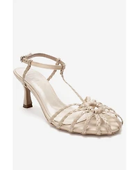 Prologue Shoes Womens Gerald Woven Strap Stiletto Pump