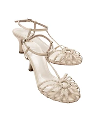 Prologue Shoes Womens Gerald Woven Strap Stiletto Pump