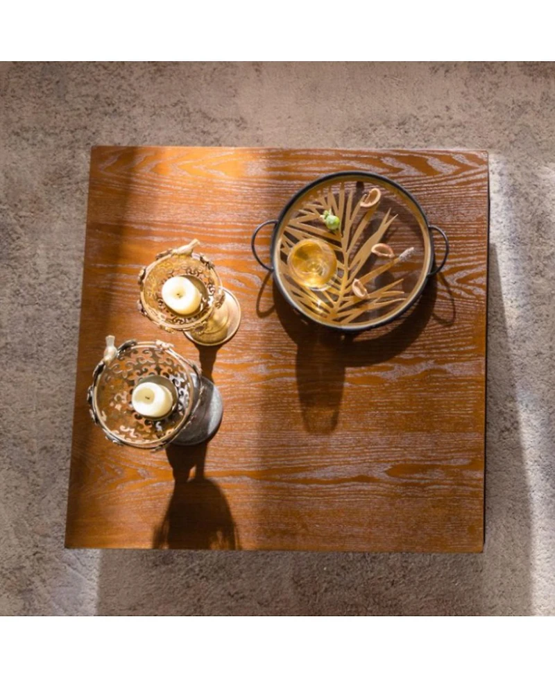 Streamdale Furniture Square Coffee Table, Modern, No Assembly Required