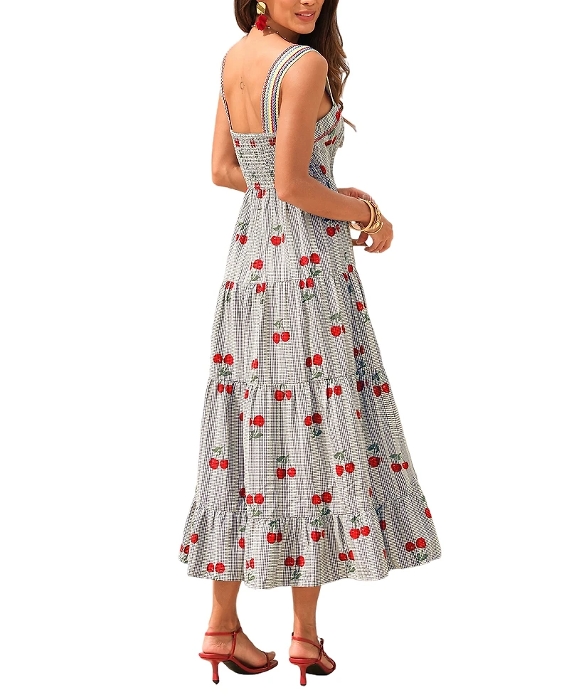 Cupshe Women's Fruit Pie Cherry Maxi Beach Dress