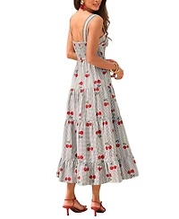 Cupshe Women's Fruit Pie Cherry Maxi Beach Dress