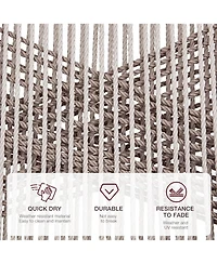 gaomon Counter Height Bar Stools Set of 2, 24.8" H Rattan Bar Stools, Home Back Dining Chair, Modern Patio Bar Stools with Backrest and Arm