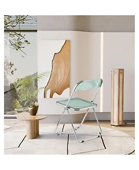 Streamdale Furniture Folding transparent stackable crystal folding chair