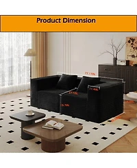 Streamdale Furniture Plush Corduroy Modular Sectional Sofa - Flexible, Comfortable, No Assembly