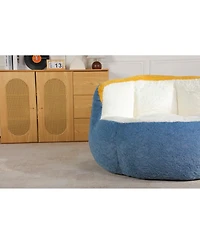 Streamdale Furniture Faux Fur Oversized Bean Bag Chair