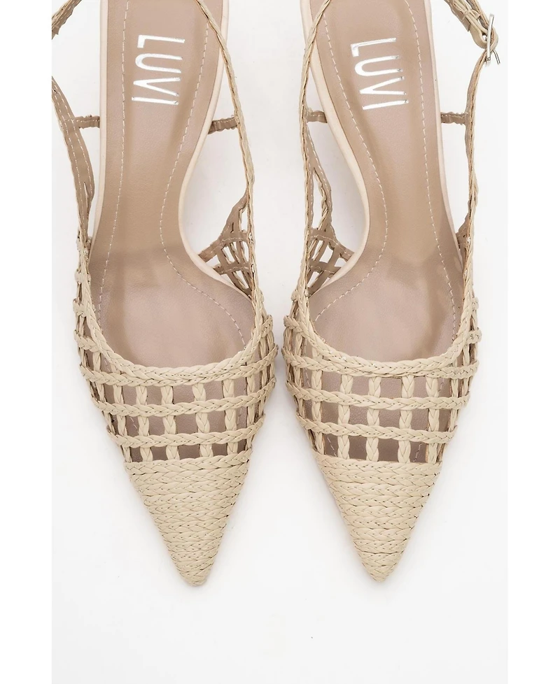 Prologue Shoes Heaven Knitted Pointed Toe Pump (Women)
