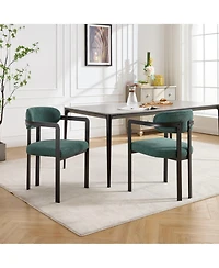 Clihome Modern Dining Room Chairs, Upholstered Boucle Kitchen Chairs