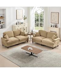 Streamdale Furniture Modular Sofa Set, Flared Arms, Removable Skirts