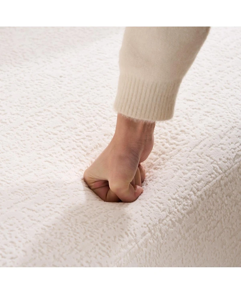 Streamdale Compact Chenille Sofa with 3 Decorative Pillows