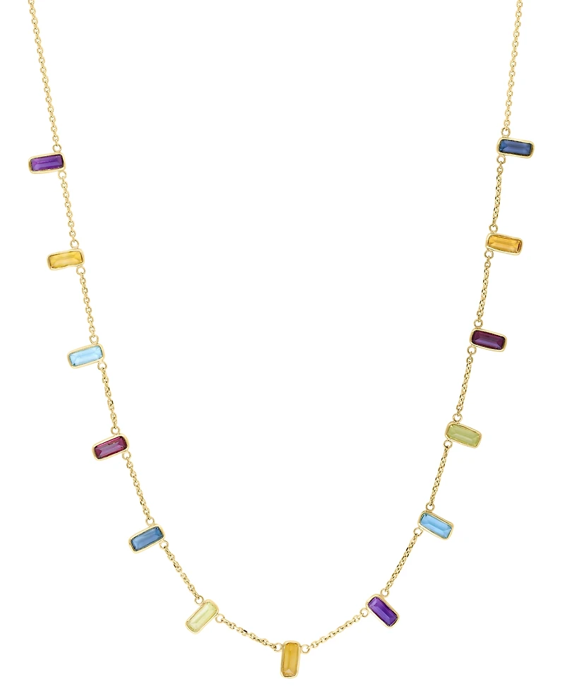 Effy Collection Multi Gemstone Necklace (7-1/4 ct. t.w.) in 14k Yellow Gold