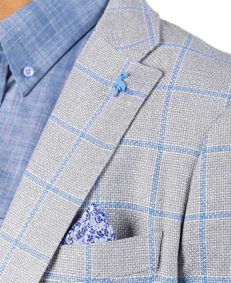 Tailorbyrd Men's Yarn Dye Windowpane Sport Coat