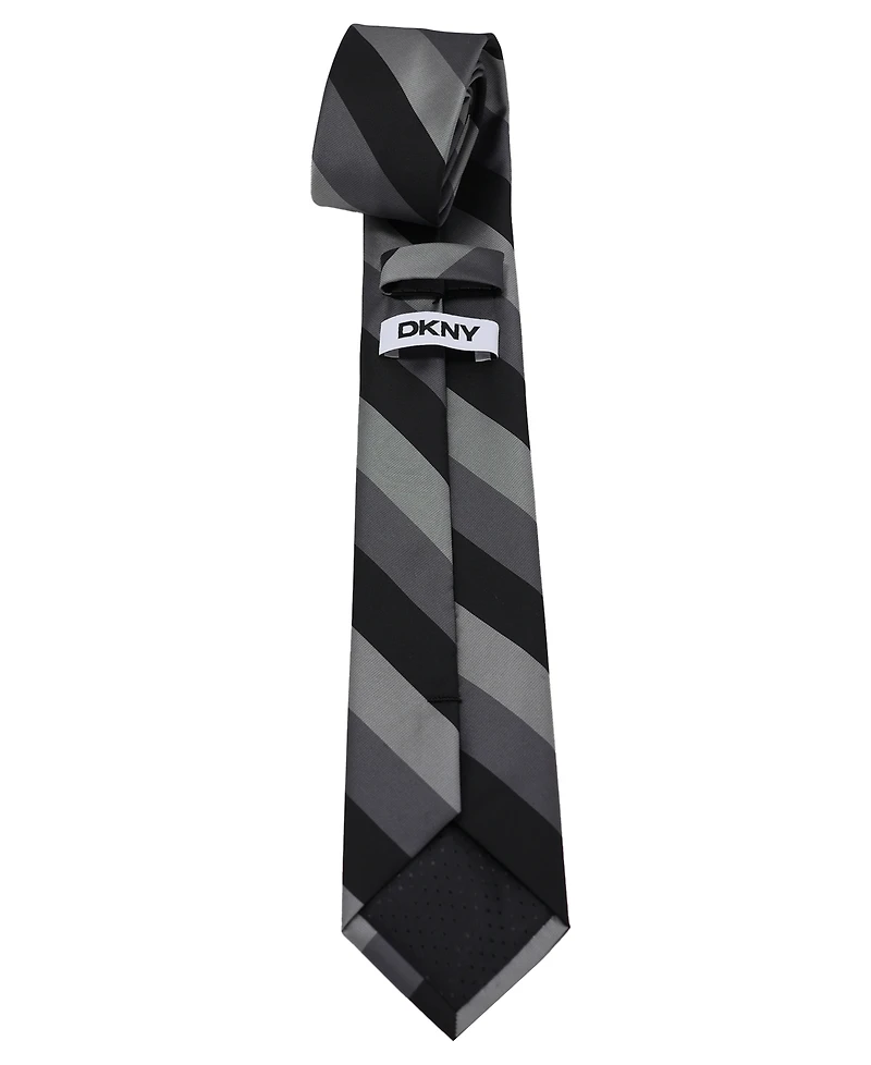 Dkny Men's Slim Design Striped Neck Tie