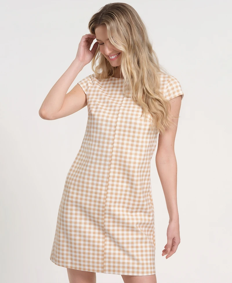 Isaac Mizrahi Women's Boat Neck Mini Dress