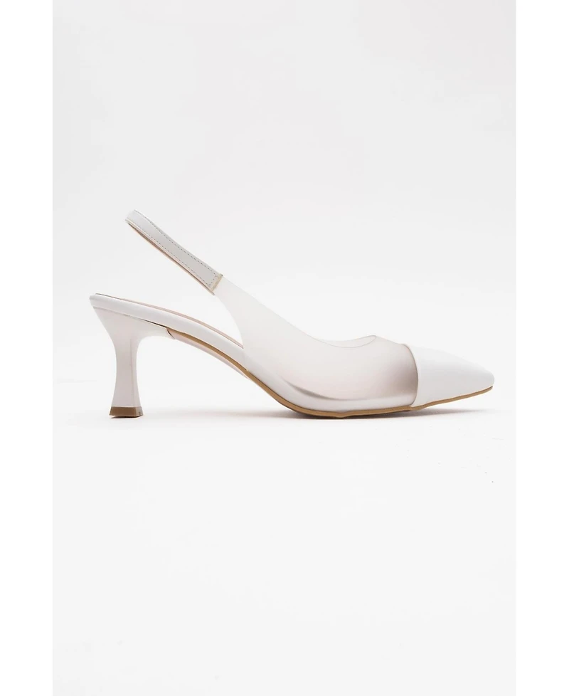 Prologue Shoes Women's Moore Transparent Pointed Toe Pump