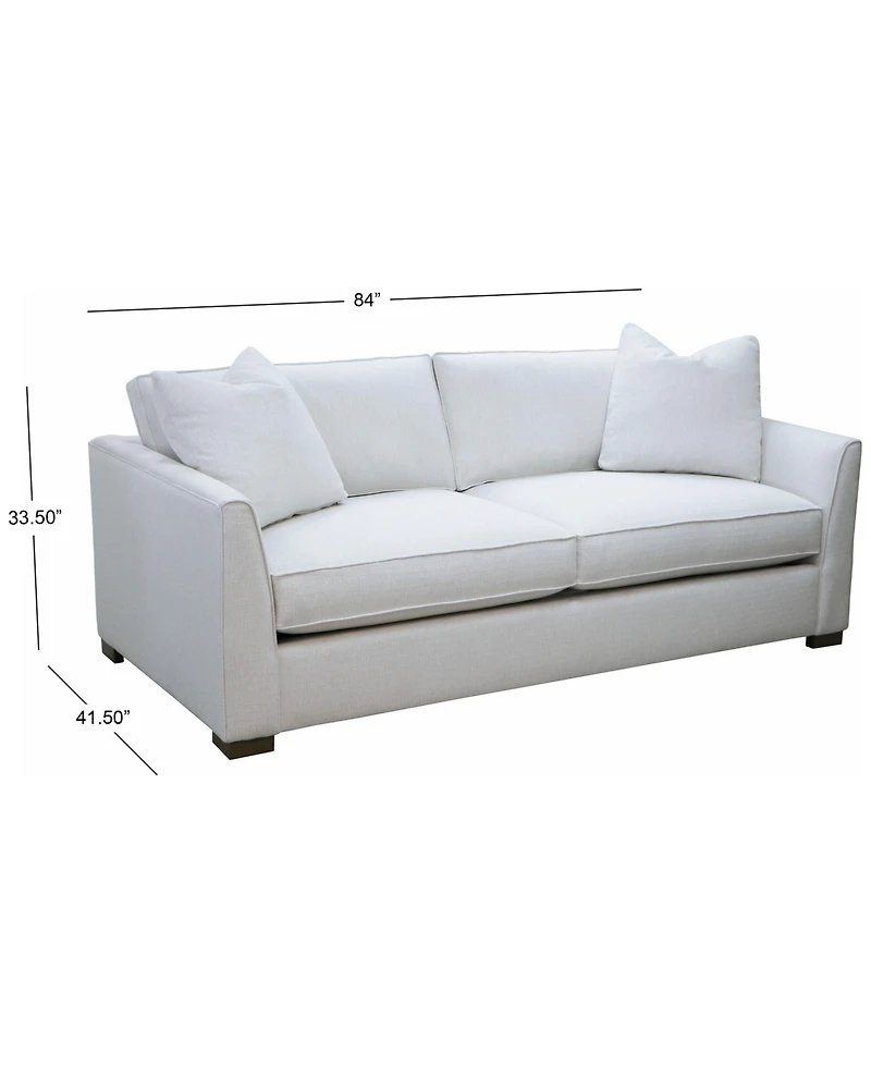 Corine 20" Upholstered Sofa with Toss Pillows