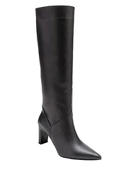 Forever and Always Women Shoes Merla Leather Block Heel Boot