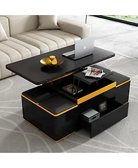 Streamdale Furniture Streamdale Lift-Top Coffee Table with Storage Stools & Foldable Top