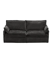 Streamdale Furniture Versatile 3-in-1 Chenille Sleeper Sofa with Storage & Charging
