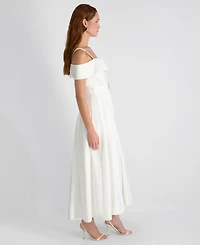 French Connection Women's Off-The-Shoulder Midi Shirtdress