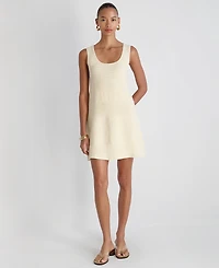 French Connection Women's Scoop Neck Mozart Mixed Stripe Mini Dress