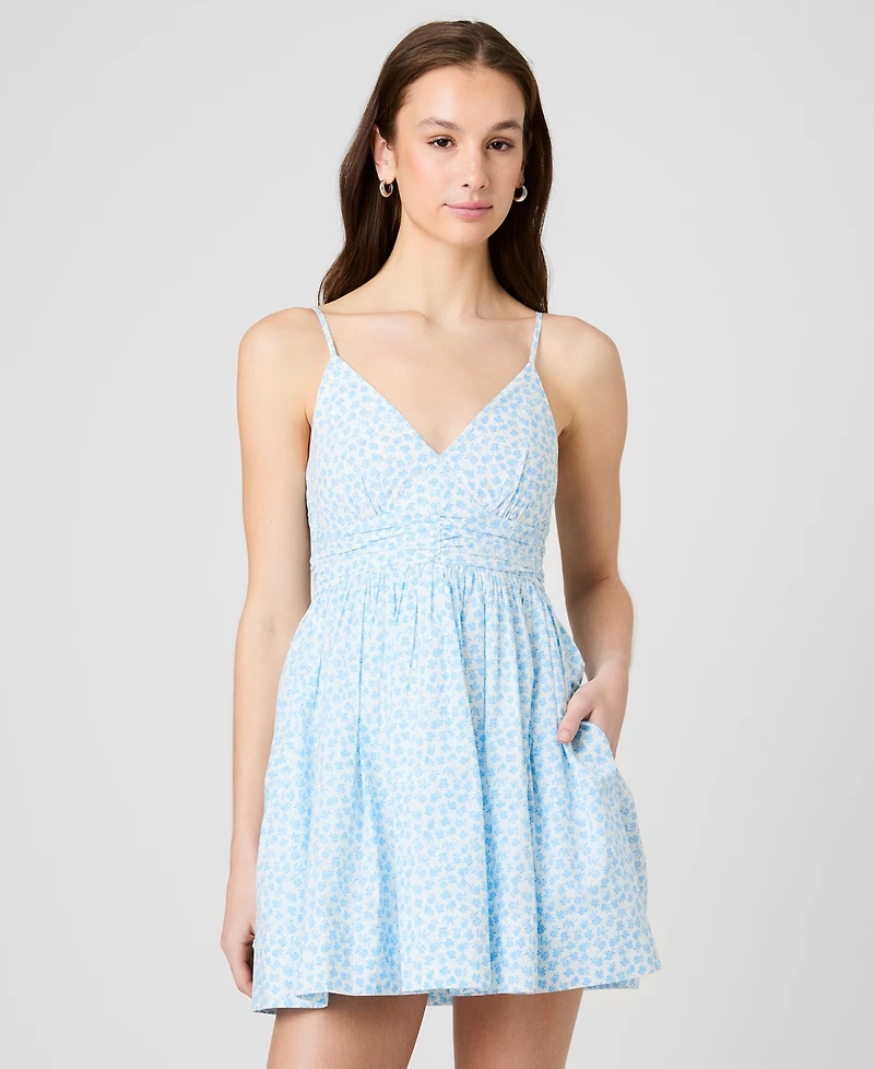 French Connection Women's V-Neck Floral Print Mini Dress