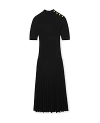 Reiss Women's Button-Detail Knitted Midi Dress