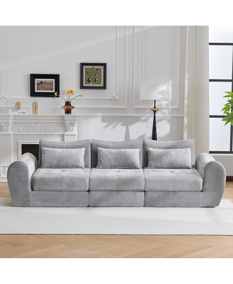 Streamdale Furniture Modular Cloud Sofa, Convertible Folding Sofa Bed