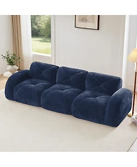Streamdale Furniture Streamdale Boneless Tufted Velvet Modular Sectional Sofa Couch