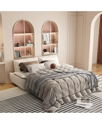 Streamdale Furniture 73.2" Queen Pull Out Sofa Bed, 3-in-1 Convertible Sleeper Loveseat,