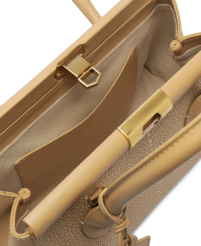 Arezzo Morgan Small Turn-Lock Tote Bag