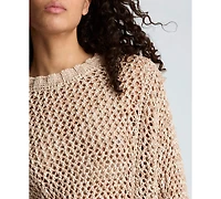 Kenneth Cole Women's Two Tone Open Stitch Pull-On Top