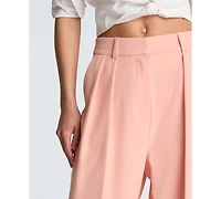Kenneth Cole Women's Fly-Front Double Pleated Pants