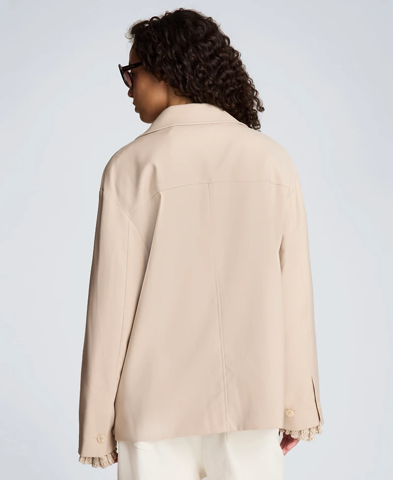 Kenneth Cole Women's Multi-Pocket Button-Front Jacket