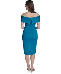 Eliza J Women's Off-The-Shoulder Midi Dress