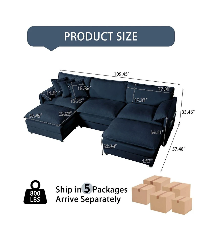 Streamdale Furniture Chenille Modular Sofa: Ultimate Comfort, Customizable