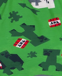 Minecraft Boys' 6-12 Printed Short-Sleeve T-Shirt & Shorts, 2-Piece Set