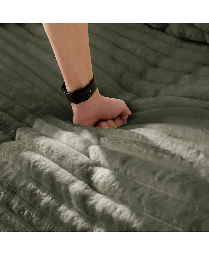 Streamdale Furniture Plush Corduroy Ottoman