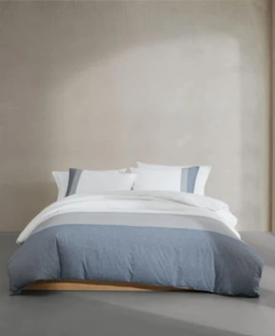 Calvin Klein Chambray Handkerchief Yarn Dyed Washed Comforter Sets