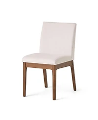 Streamdale Furniture 5-Piece Dining Table Set with Solid Wood Table and 4 Upholstered Chairs