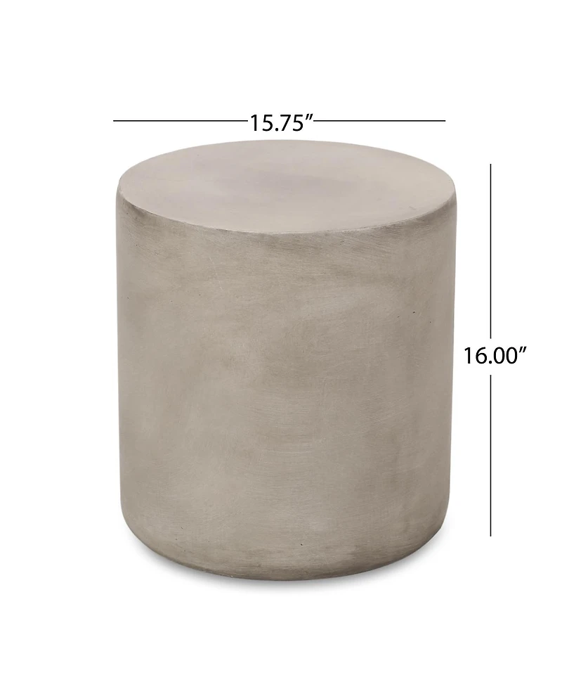 Streamdale Furniture Lightweight Concrete Outdoor Side Table