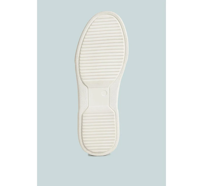 Schick Womens Lace Up Leather Sneakers