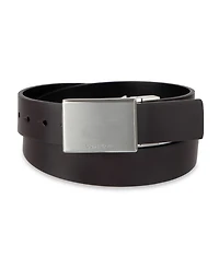 Calvin Klein Boys' S-xl Two-In-One Reversible Plaque Buckle Dress Belt