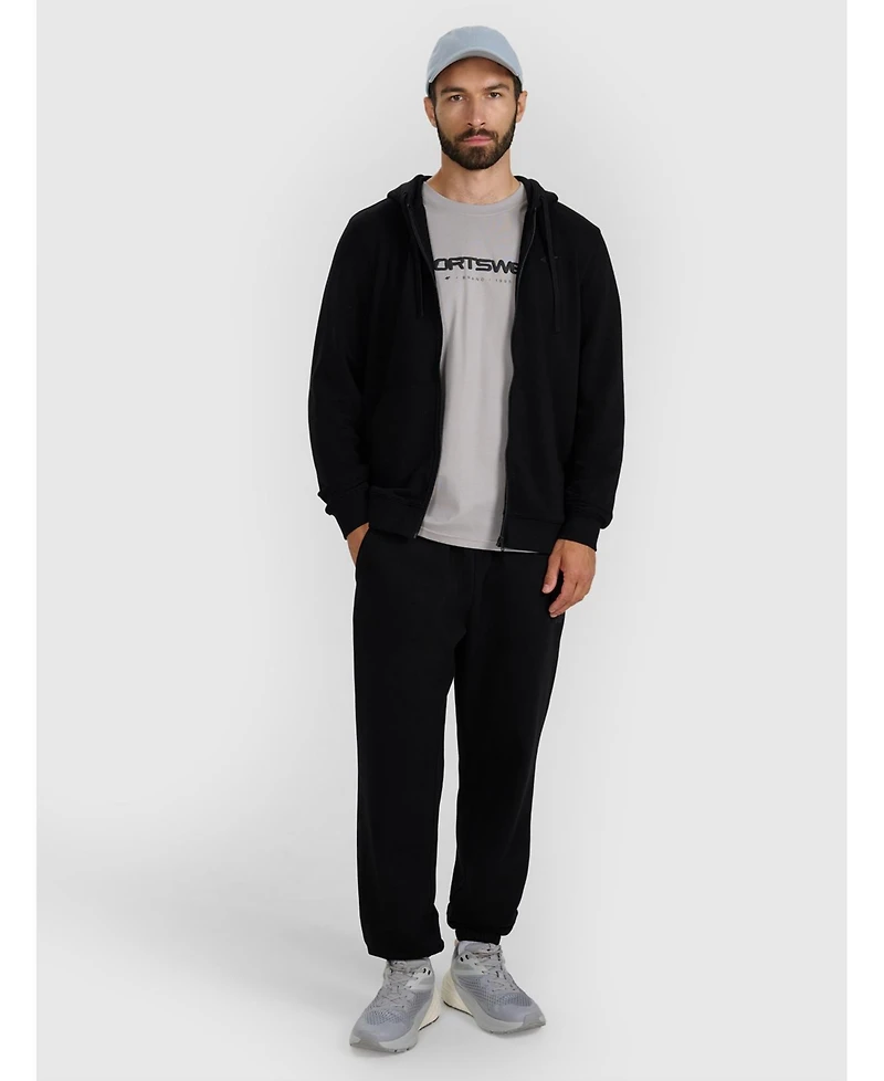 4F Men's Men s Zip-Up Sweatshirt With A Hood