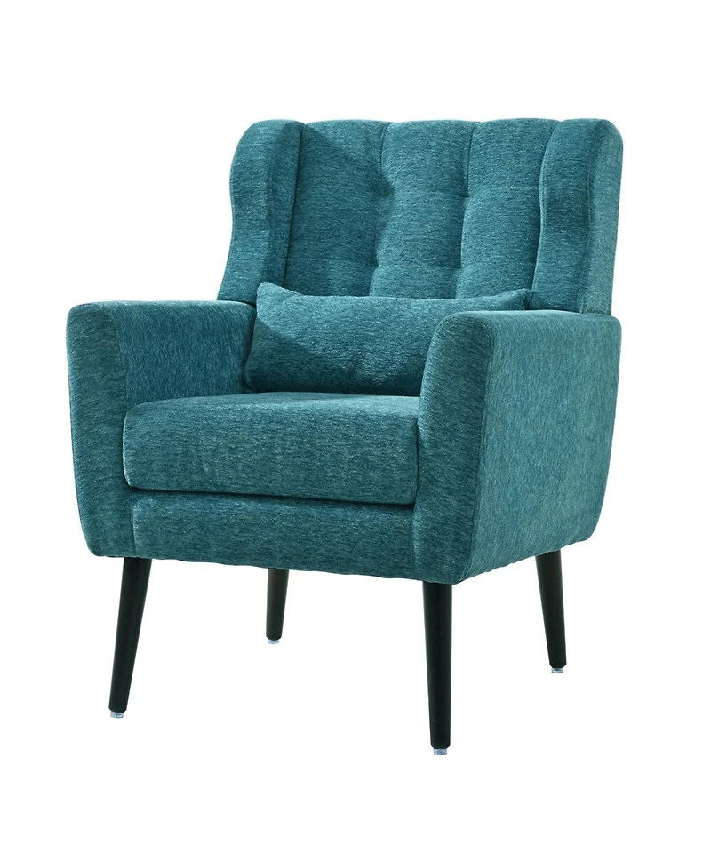 Streamdale Furniture Ergonomic Velvet Chair w/ Waist Support