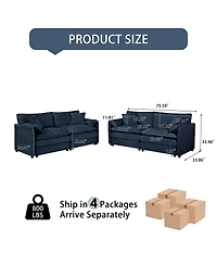 Streamdale Furniture Chenille Modular Sofa: Ultimate Comfort, Customizable